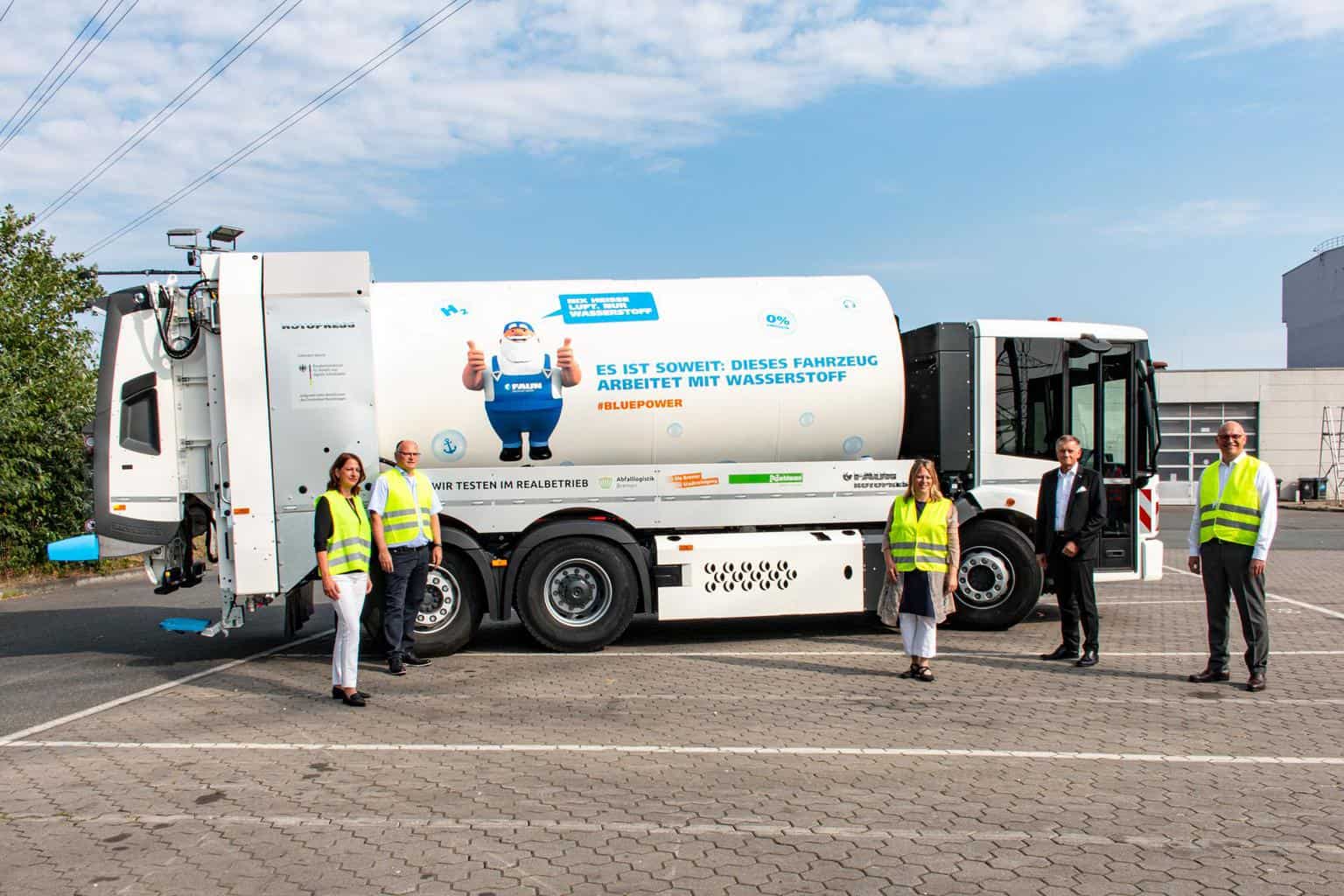 Faun: Bremen nimmt Wasserstoffmüllfahrzeug in Testeinsatz