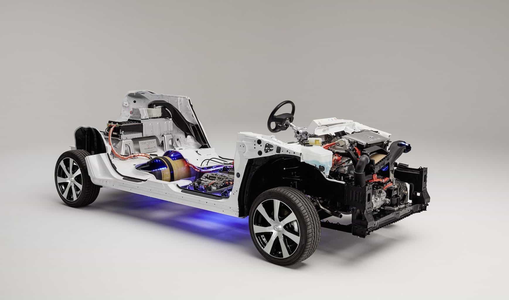 Toyota Mirai Wasserstoffauto Schnittmodel