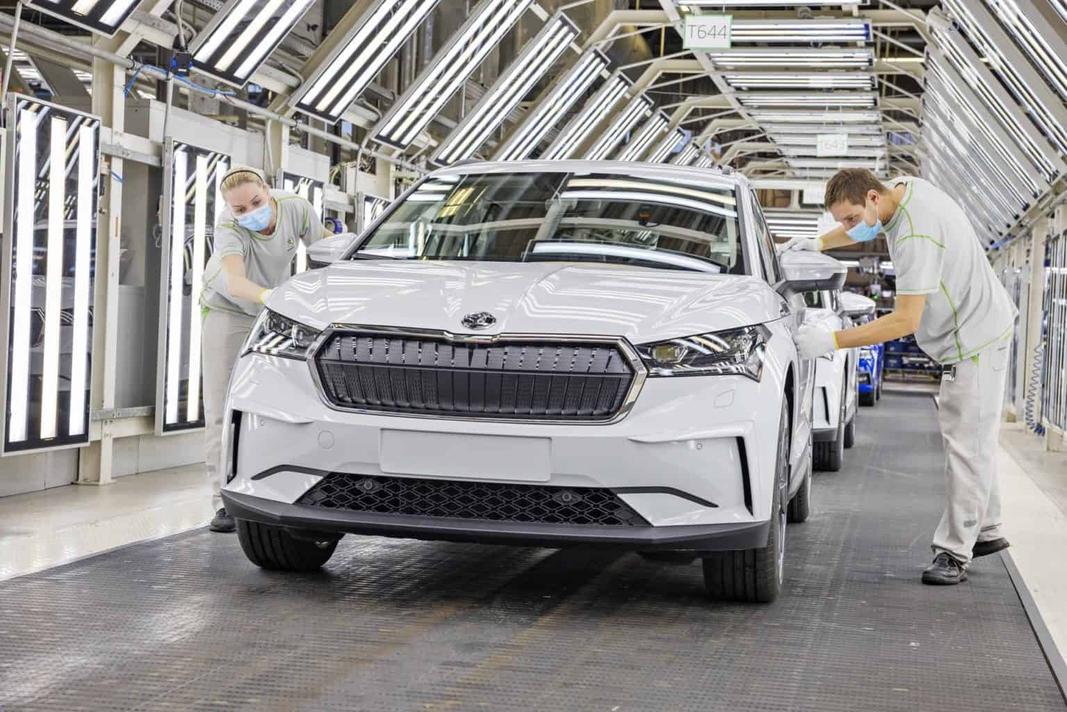 Serienproduktion des Škoda ENYAQ iV im Werk Mladá Boleslav gestartet