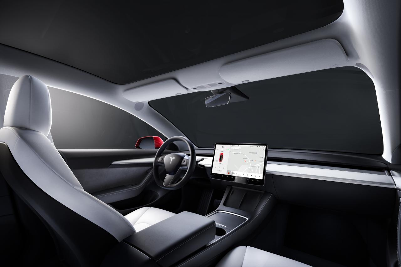 Innenraum des Model 3 von Tesla