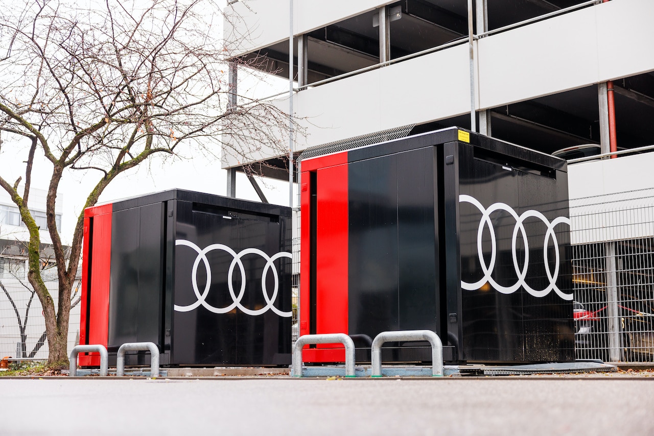 Audi Neckarsulm baut Ladeinfrastruktur mithilfe von Second-Life-Speicher